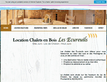 Tablet Screenshot of location-chalets-jura.com